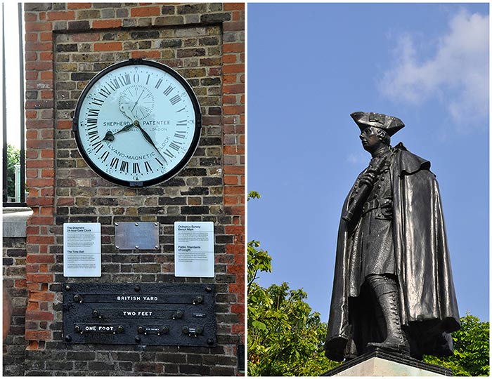 general James Wolfe statue Greenwich