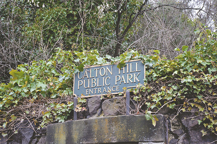 calton hill park entrance