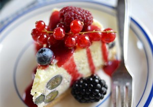 blueberries cheesecake