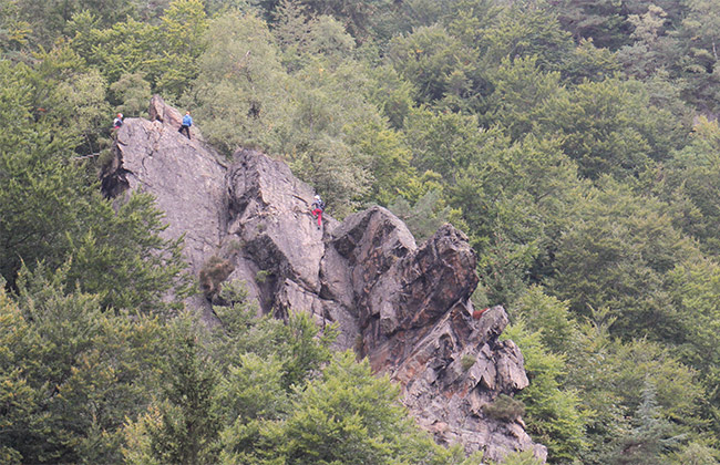 escalade monts du pilat