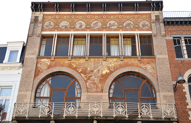 bruxelles art nouveau façade