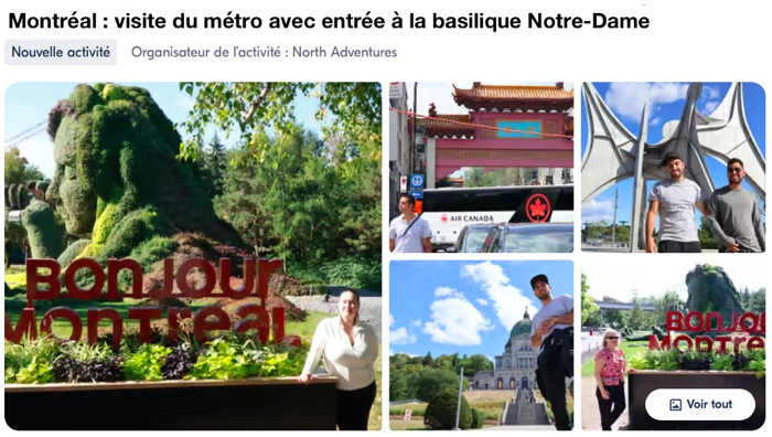 visite guidée Montréal à pied et en métro