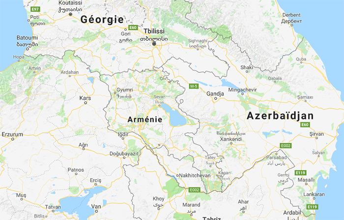 armenie carte situation