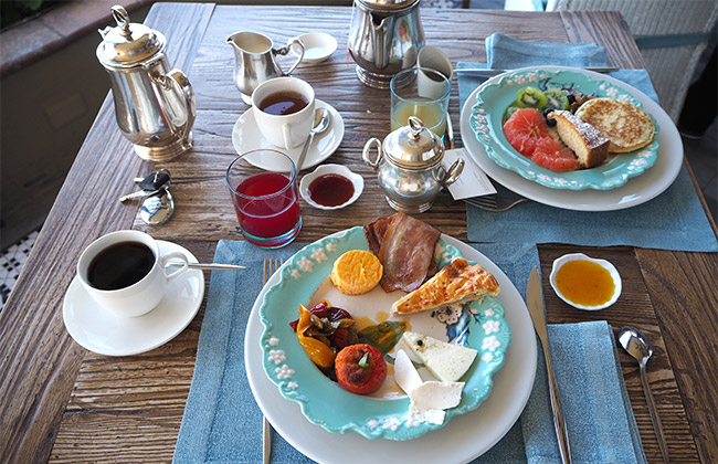 Taormina villa ducale breakfast