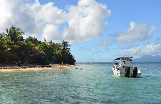 ilet gosier plage guadeloupe