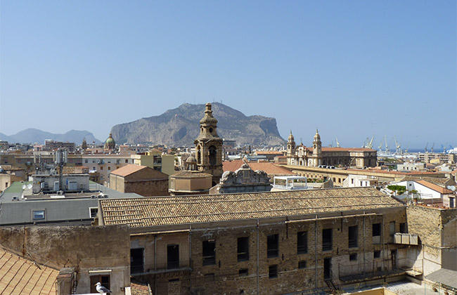 vue toits palerme sicile