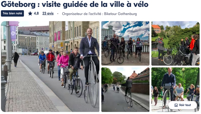 Visite guidée Göteborg à vélo