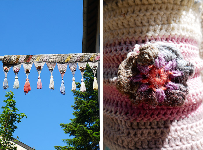 gang tricoteuses besançon yarn bombing