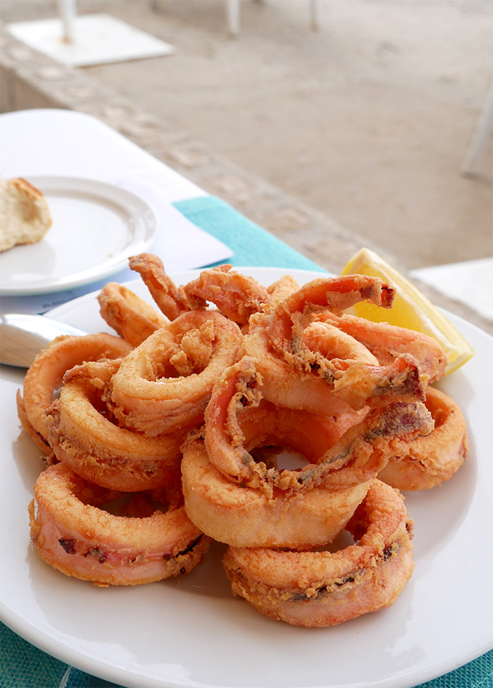 calamar frits el balneario malaga
