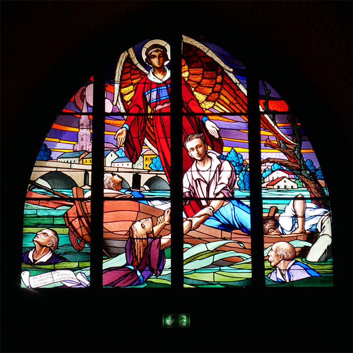 vitrail art deco église saint-orens montauban