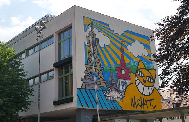 le locle mr chat street art exomusee