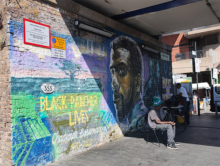 black panther lives mural brixton uk