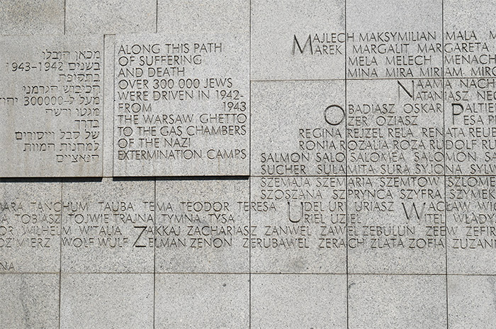 monument umschlagplatz varsovie