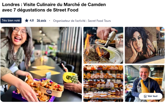 visite guidée Camden street food