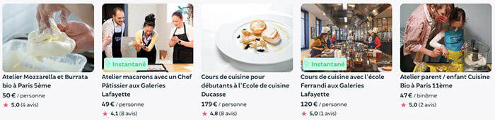 cours cuisine funbook paris