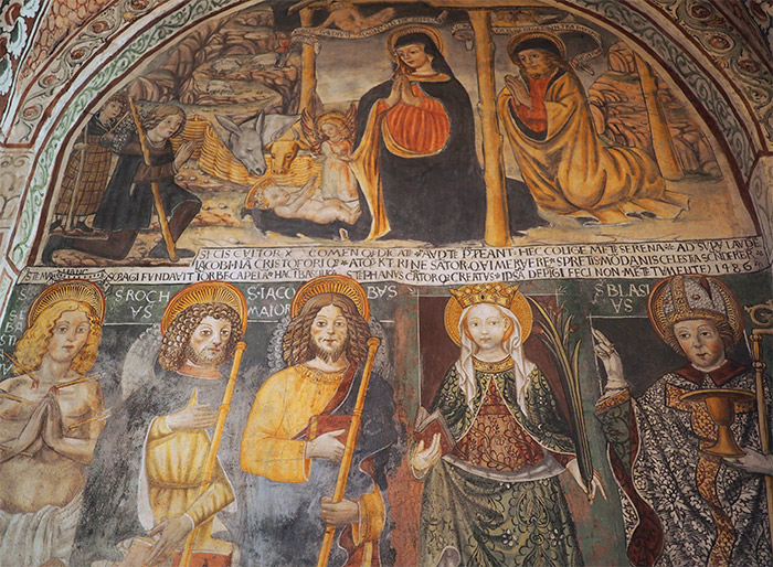 italie san giulio fresques basilique