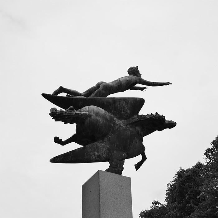 Carl Milles statue Pegasus Malmo