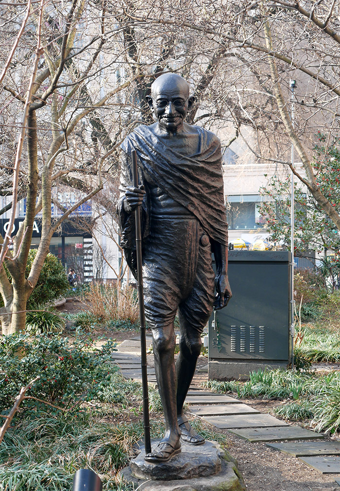 greenwich village gandhi statue