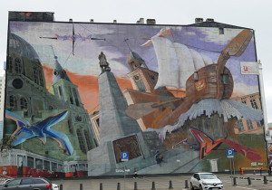 lodz street art pologne