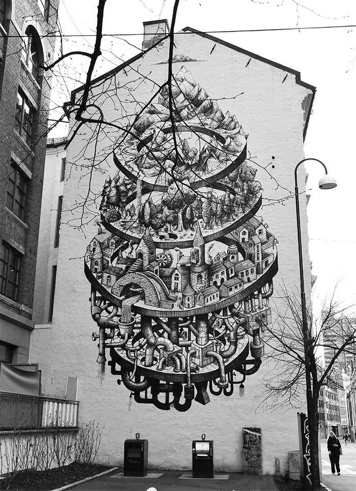 phlegm street art oslo