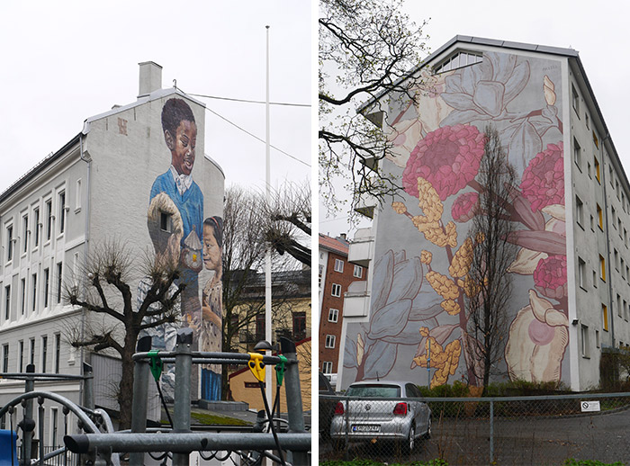 oslo norvege fresque murale