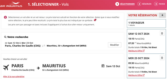 vols air mauritius ile maurice