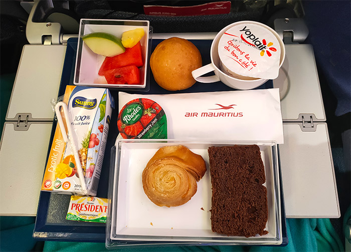 petit déjeuner air mauritius