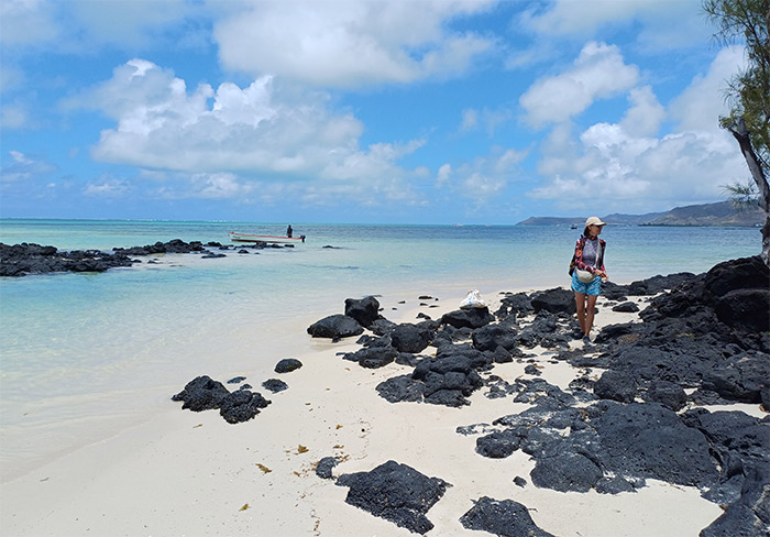 ile aux cerfs maurice plage