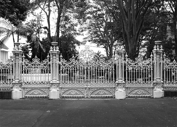 jardin pamplemousses ile maurice grille