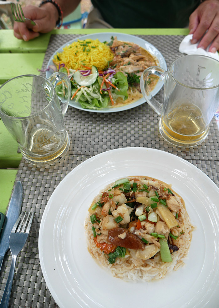 restaurant plage belle mare sun and sand chez charlene