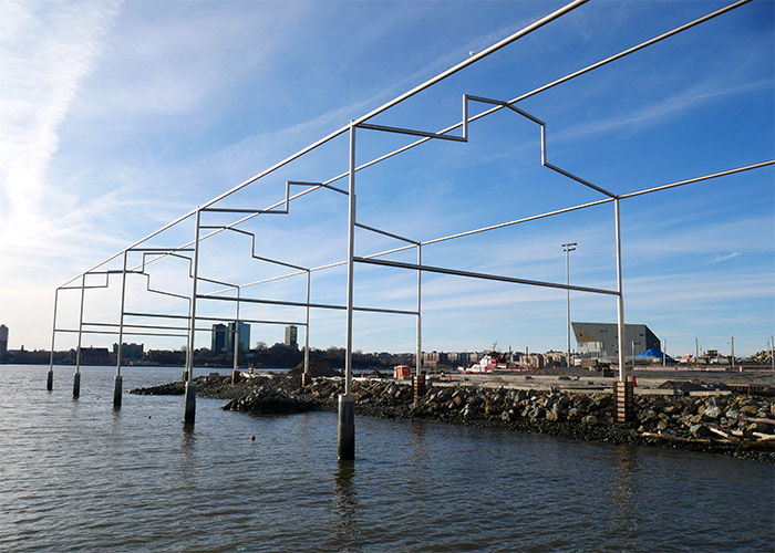 sculptures hudson river park