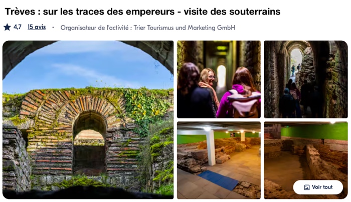 treves visite souterrains romains