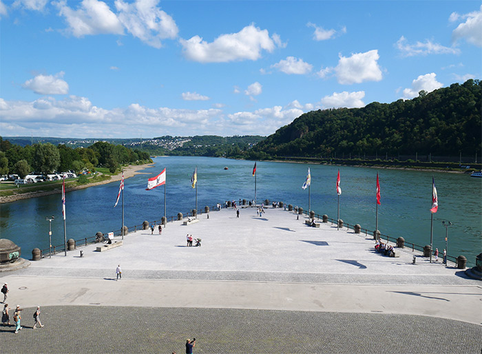 allemagne koblenz confluence moselle rhin