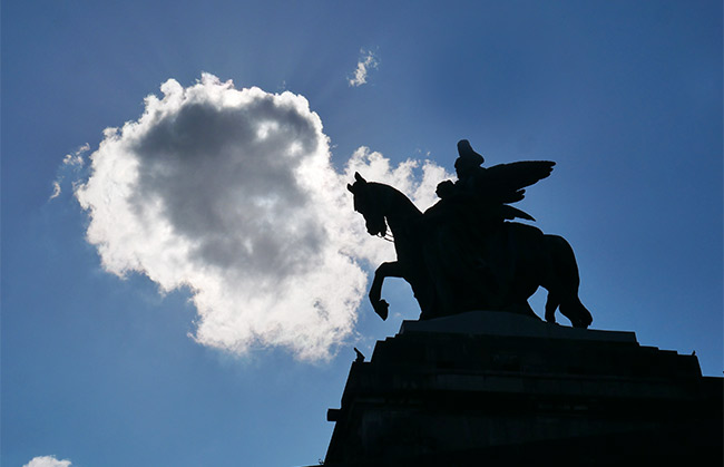 allemagne koblenz statue