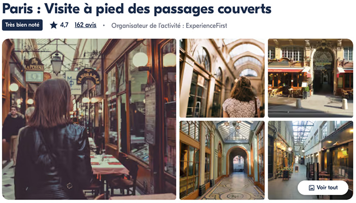 visiter passages couverts parisiens