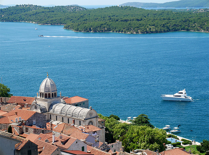 sibenik croatie vue cathédrale