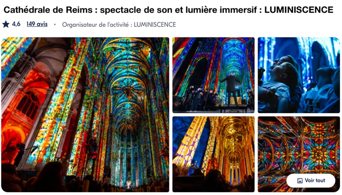 spectacle son et lumière cathédrale Reims