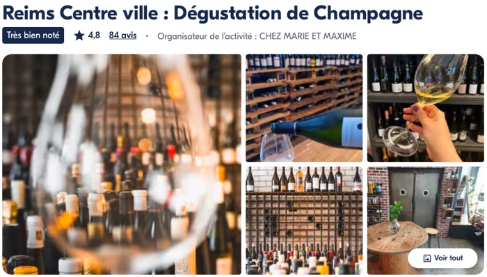 dégustation champagne Reims